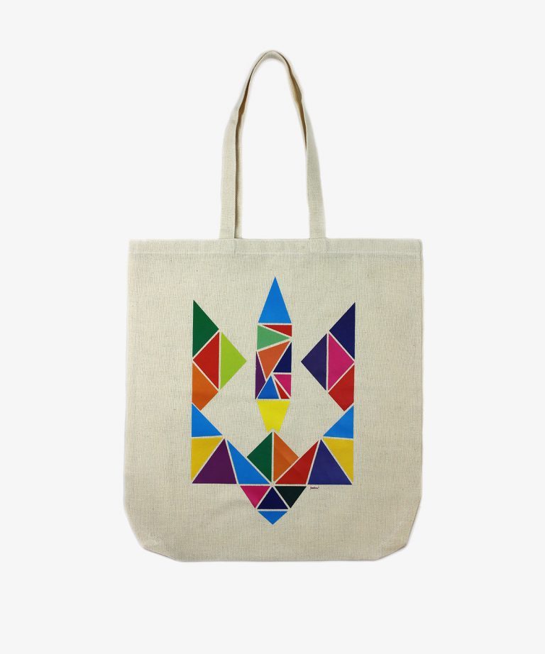 Multi-Color Print Tote Bag