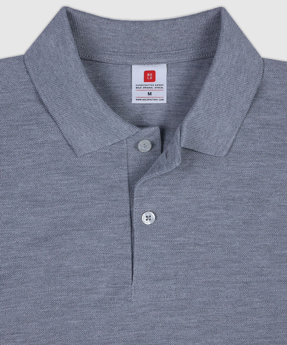 Cotton Polo Shirt Long Sleeves
