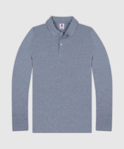 Cotton Polo Shirt Long Sleeves